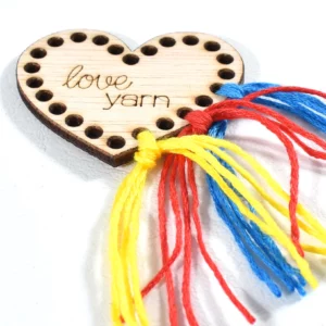 Thread Organiser Wood Heart (Love Yarn) 2 Pack