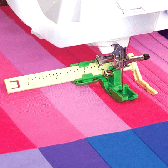 Generic The Ultimate Quilt and Stitch Presser Foot with Built in Ruler -  Fabric8