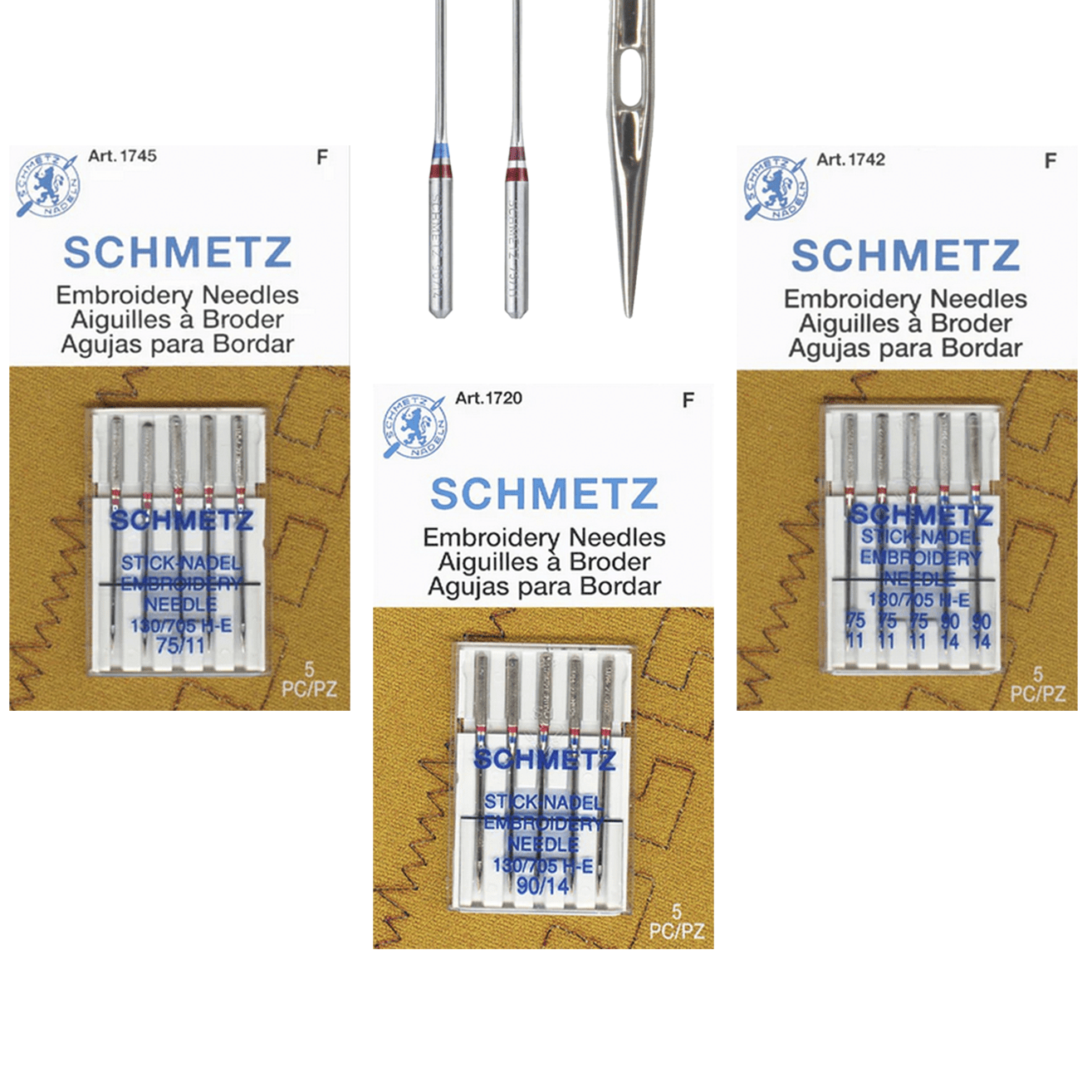 SCHMETZ Embroidery Needles - Fabric8